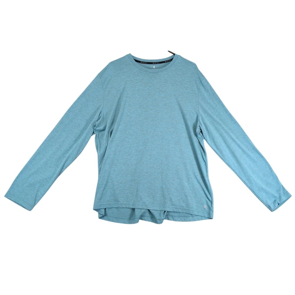 Zelos Blue Long Sleeve T-Shirt Mens XL Performance Reflective Stretch Outdoors